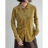 オリーブ(509) | シアーベロアシャツ | Re:EDIT