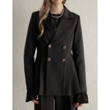 ダブルボタンタックプリーツテーラージャケット | Re:EDIT | 詳細画像4