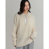 アイボリー(604) | [新色追加][2025AW COLLECTION]起毛ブークレニットホック付き2… | Re:EDIT
