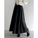 [低身長サイズ有][アルガンオイル加工]微起毛ツイルフレアスカート | Re:EDIT | 詳細画像2 