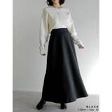 [低身長サイズ有][アルガンオイル加工]微起毛ツイルフレアスカート | Re:EDIT | 詳細画像9 