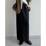 [アルガンオイル加工][低身長サイズ有]微起毛ツイルタイトスカート | Re:EDIT | 詳細画像2 