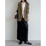 [アルガンオイル加工][低身長サイズ有]微起毛ツイルタイトスカート | Re:EDIT | 詳細画像9 