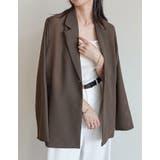 鹿の子メッシュ長袖テーラードジャケット | Re:EDIT | 詳細画像4