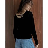 [2025AW COLLECTION]シアーフロッキーベロアバックベルト長袖トッ… | Re:EDIT | 詳細画像2 