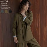 シャツレイヤードデザインテーラードジャケット | Re:EDIT | 詳細画像1