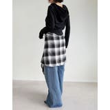 [イージーケア]ライトダンボールビスチェラインパーカー | Re:EDIT | 詳細画像8 