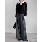 [2025AW COLLECTION]シャツドッキングレイヤード風ニットカーディ… | Re:EDIT | 詳細画像12 