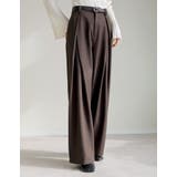 ストレッチミックスツイルクロスタックワイドパンツ | Re:EDIT | 詳細画像6 