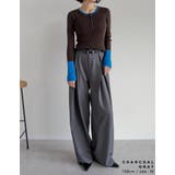 ストレッチミックスツイルクロスタックワイドパンツ | Re:EDIT | 詳細画像31 