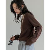 ニットレイヤードライク長袖トップス | Re:EDIT | 詳細画像16
