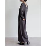 [乾燥機対応]リブカットソーバックシャンナローワンピース | Re:EDIT | 詳細画像11 