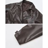 [2025AW COLLECTION]フェイクレザートレンチジャケット | Re:EDIT | 詳細画像12 