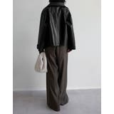 [2025AW COLLECTION]フェイクレザートレンチジャケット | Re:EDIT | 詳細画像10 