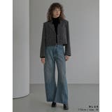 サイド切り替えコットンデニムパンツ | Re:EDIT | 詳細画像11 