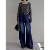 サイド切り替えコットンデニムパンツ | Re:EDIT | 詳細画像14 