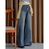 サイド切り替えコットンデニムパンツ | Re:EDIT | 詳細画像4 