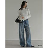 サイド切り替えコットンデニムパンツ | Re:EDIT | 詳細画像30 