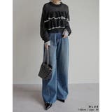 サイド切り替えコットンデニムパンツ | Re:EDIT | 詳細画像32 