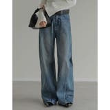 サイド切り替えコットンデニムパンツ | Re:EDIT | 詳細画像33 