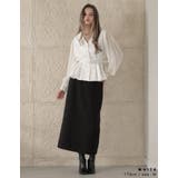 袖シアータックペプラムブラウス | Re:EDIT | 詳細画像11