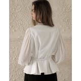 袖シアータックペプラムブラウス | Re:EDIT | 詳細画像13