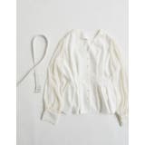 袖シアータックペプラムブラウス | Re:EDIT | 詳細画像23