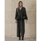 ライトツイードペプラムVネックジャケット | Re:EDIT | 詳細画像7