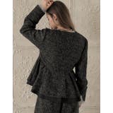 ライトツイードペプラムVネックジャケット | Re:EDIT | 詳細画像8