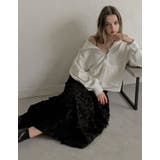 ジャカードフリンジロングフレアスカート | Re:EDIT | 詳細画像16 