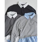 スウェットライクニット×バルーンシャツレイヤード風トップス | Re:EDIT | 詳細画像2