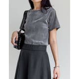 [2点セット]カットベロアホルターネックビスチェ×Ｔシャツ | Re:EDIT | 詳細画像11 
