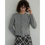 グレー(503) | [2025 WINTER COLLECTION]メランジニットフリルカーディガン | Re:EDIT