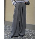 [低身長/高身長サイズ有]タックベルトループデザインワイドパンツ | Re:EDIT | 詳細画像22 