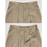 [低身長/高身長サイズ有]タックベルトループデザインワイドパンツ | Re:EDIT | 詳細画像26 