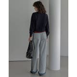 [2025AW COLLECTION]クルーネックレイヤード風カーディガン | Re:EDIT | 詳細画像12 