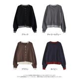 [2025AW COLLECTION]クルーネックレイヤード風カーディガン | Re:EDIT | 詳細画像18 