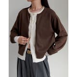 [2025AW COLLECTION]クルーネックレイヤード風カーディガン | Re:EDIT | 詳細画像21 