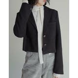 ブラック(501) | [2025AW COLLECTION]ツイードクロップドテーラードジャケット | Re:EDIT