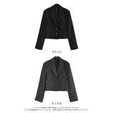 [2025AW COLLECTION]ツイードクロップドテーラードジャケット | Re:EDIT | 詳細画像15 