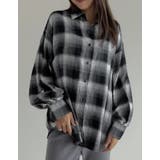 ブラック(501) | [2025AW COLLECTION]オンブレチェックオーバーサイズシャツ | Re:EDIT