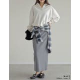 [2025AW COLLECTION]オンブレチェックオーバーサイズシャツ | Re:EDIT | 詳細画像17 