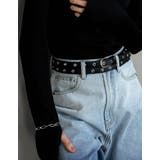 ダブルラップスタッズ細ベルト | Re:EDIT | 詳細画像4