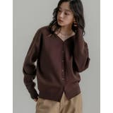 ブラウン(505) | 無地orアーガイル2WAYジャガードニットカーディガン | Re:EDIT