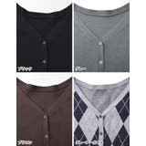 無地orアーガイル2WAYジャガードニットカーディガン | Re:EDIT | 詳細画像19