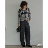 無地orアーガイル2WAYジャガードニットカーディガン | Re:EDIT | 詳細画像8