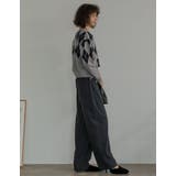 無地orアーガイル2WAYジャガードニットカーディガン | Re:EDIT | 詳細画像10