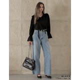 フレアスリーブフリルカッティングボウタイリボンブラウス | Re:EDIT | 詳細画像12