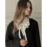 フレアスリーブフリルカッティングボウタイリボンブラウス | Re:EDIT | 詳細画像9