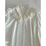 フレアスリーブフリルカッティングボウタイリボンブラウス | Re:EDIT | 詳細画像19